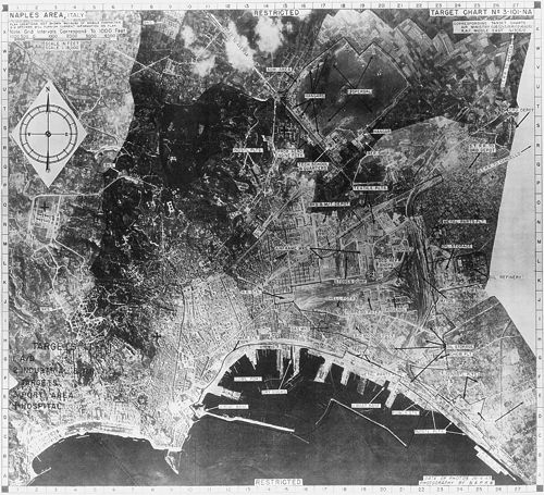 Naples Target Map, February 1943